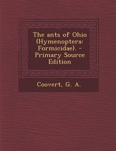 The Ants of Ohio (Hymenoptera
