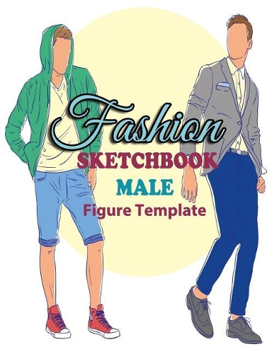 Fashion Sketchbook Male Figure Template