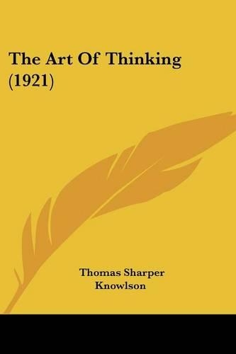 The Art Of Thinking (1921)