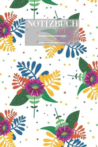 Notizbuch Garten Muster Pattern Pflanzen Blumen Pflanze Flower Blüte Bunt
