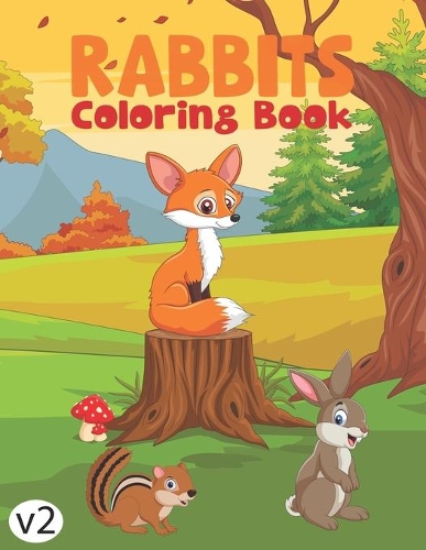 Rabbits Coloring Book