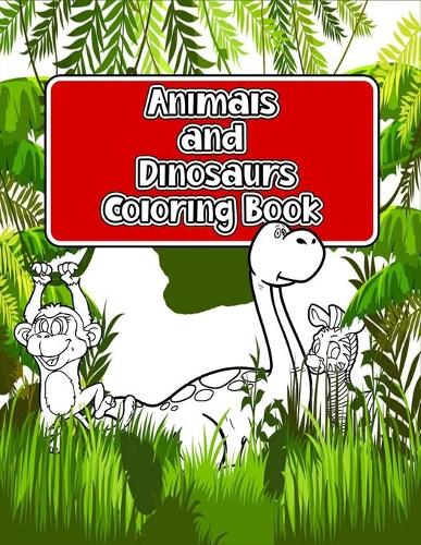 Animals and Dinosaurs Coloring Book