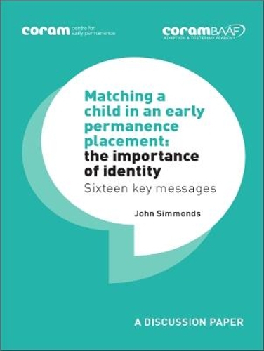 Matching a child in an early permanence placement: the importance of identity
