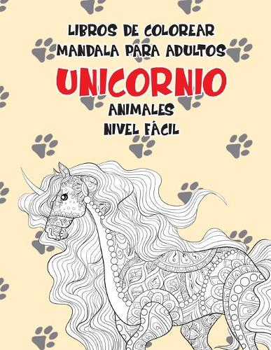 Libros para colorear - Nivel fácil - Animales - Unicornio