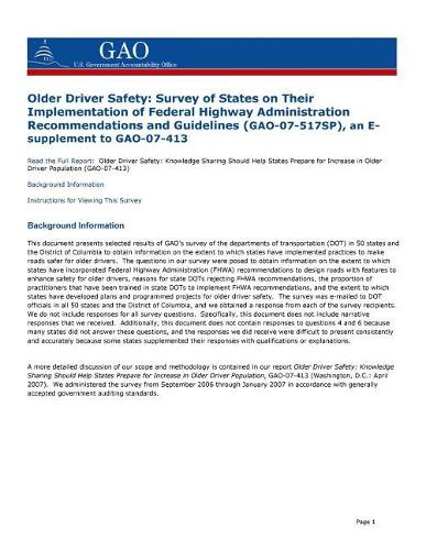 Older Driver Safety