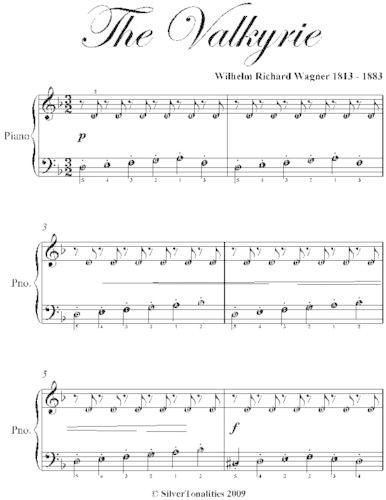 The Valkyrie Easy Piano Sheet Music