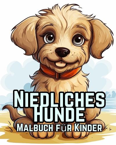 Niedliches Hunde-Malbuch für Kinder