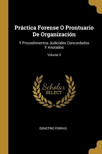 Práctica Forense O Prontuario De Organización