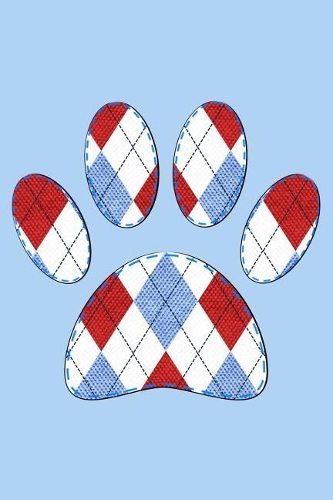 Argyle Dog Paw Print