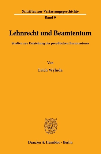 Lehnrecht Und Beamtentum