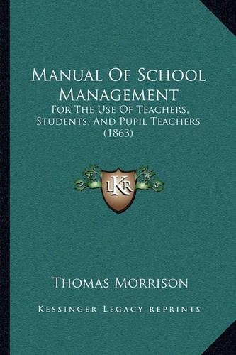 Manual Of School Management