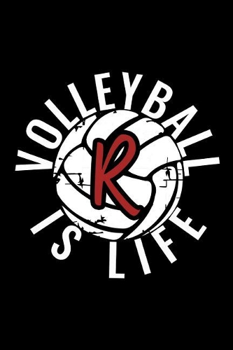 R Monogram Initial Volleyball Journal