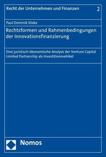 Rechtsformen Und Rahmenbedingungen Der Innovationsfinanzierung