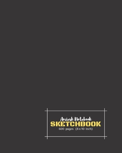 Amiesk Notebook - Sketch Book - 600 pages (8 x 10 inch) - Glossy Cover