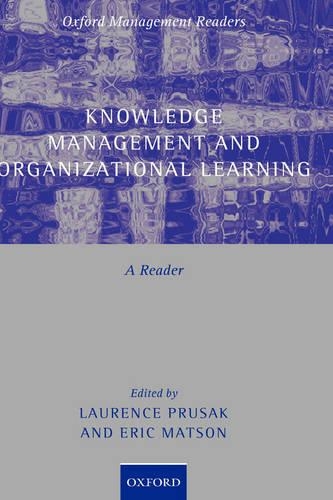 Knowledge Management and Organizational Learning