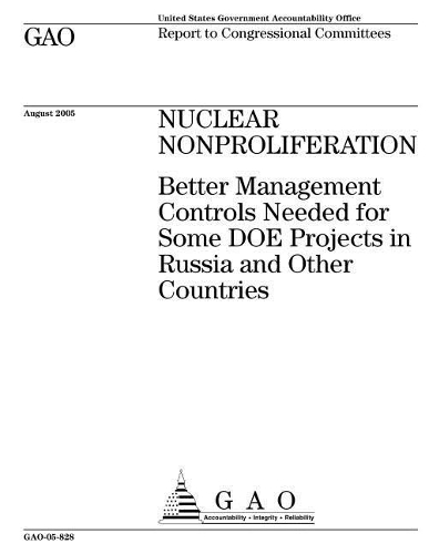 Gao-05-828 Nuclear Nonproliferation