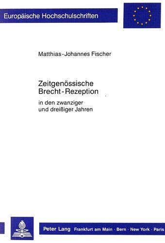 Zeitgenoessische Brecht-Rezeption