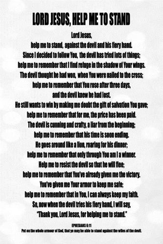 Lord Jesus, Help Me To Stand