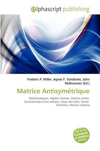 Matrice Antisymtrique