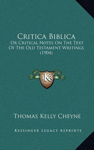 Critica Biblica