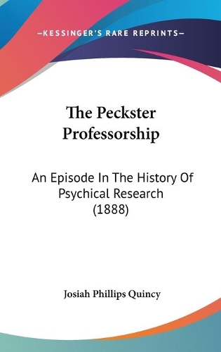 The Peckster Professorship