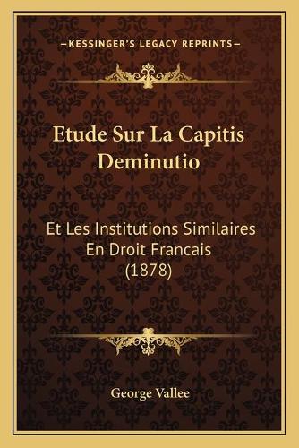 Etude Sur La Capitis Deminutio