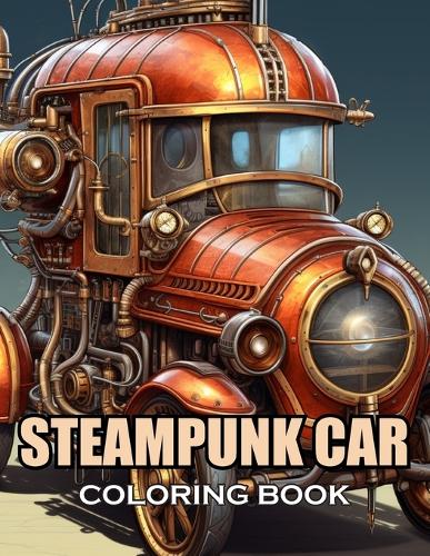 Steampunk Car Coloring Book
