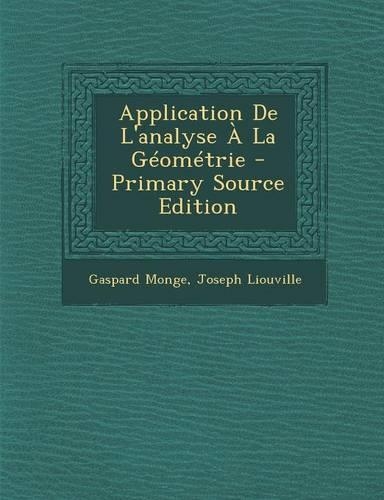 Application de L'Analyse a la Geometrie