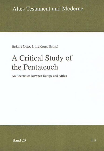 A Critical Study of the Pentateuch