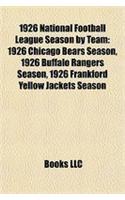 1926 National Football League Season by Team
