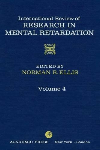 Int'l REV of Resrch in Mentl Retardtn V4