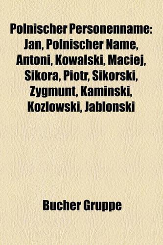 Polnischer Personenname