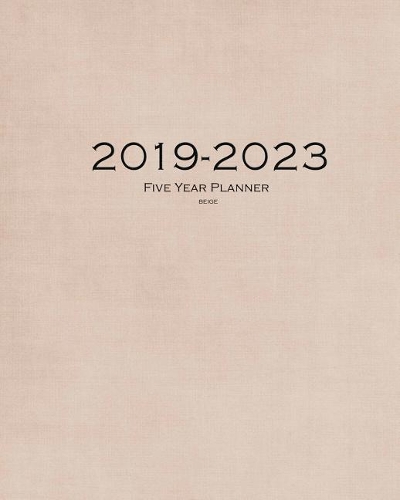 2019-2023 Beige Five Year Planner