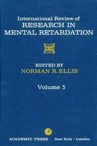 Int'l REV of Resrch in Mentl Retardtn V5