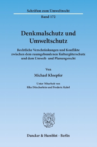 Denkmalschutz Und Umweltschutz