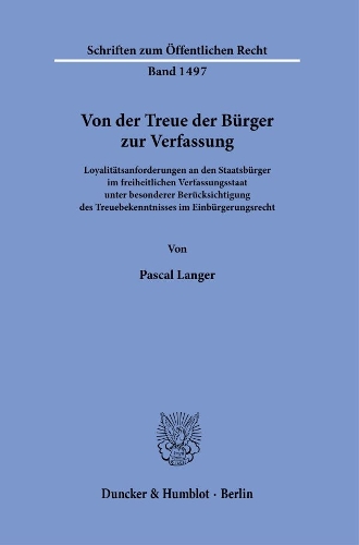 Von Der Treue Der Burger Zur Verfassung