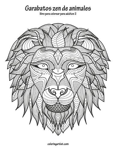 Garabatos zen de animales libro para colorear para adultos 2