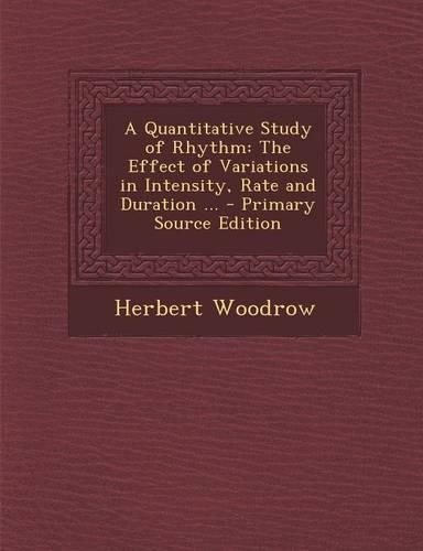 A Quantitative Study of Rhythm