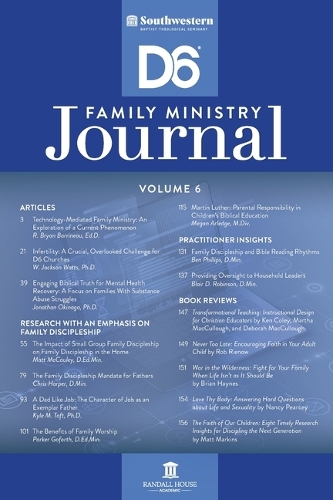 Southwestern D6 Family Ministry Journal Vol. 6