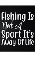 Fishing Is Not A Sport It's Away Of Life