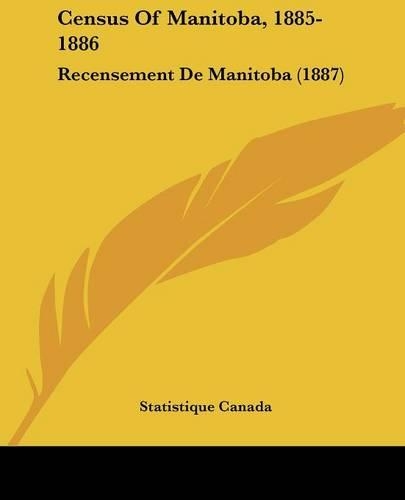 Census Of Manitoba, 1885-1886