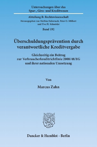 Uberschuldungspravention Durch Verantwortliche Kreditvergabe