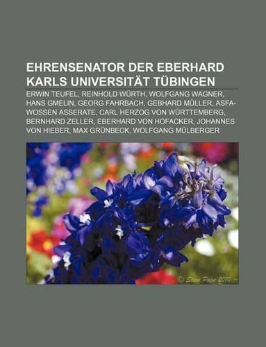 Ehrensenator Der Eberhard Karls Universitat Tubingen