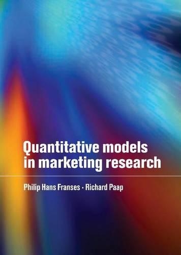 Quantitative Models in Marketing Research