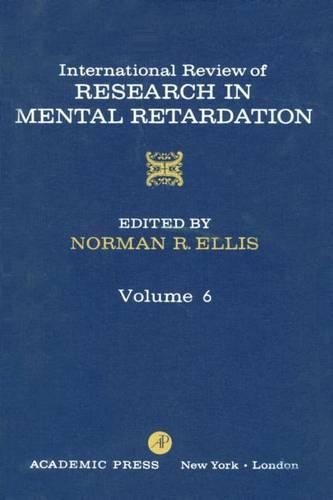 Int'l REV of Resrch in Mentl Retardtn V6