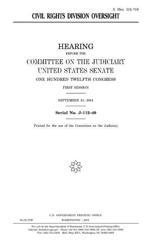 Civil Rights Division oversight