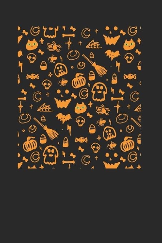 Cute Halloween Art Journal 120 Pages Lined Notebook