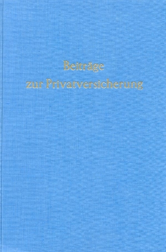 Beitrage Zur Privatversicherung
