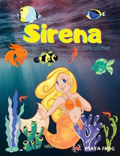 Sirena libro para colorear