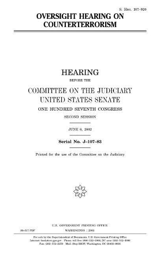 Oversight Hearing on Counterterrorism